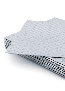 Лист алюминиевый рифленый квинтет АМг2Н2Р 1.2х1200х1200 ГОСТ 21631-2019 нагартованный